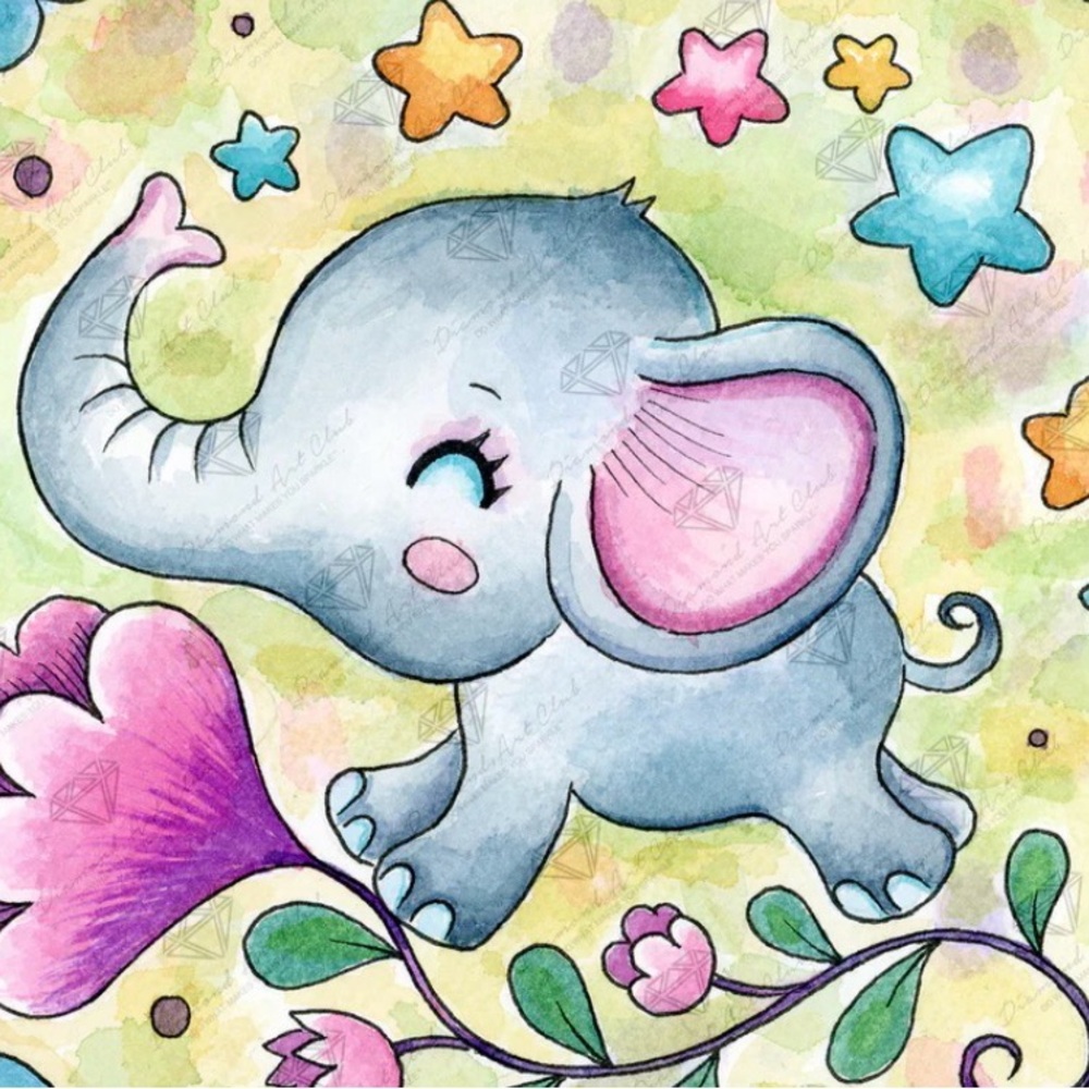 Diamond Art Company : Dreaming Elephant - Picture 2 of 6